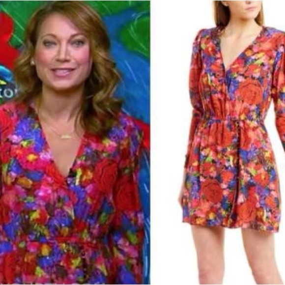 The Kooples Summer Night Floral-Print Silk Mini Dress - Picture 13 of 16